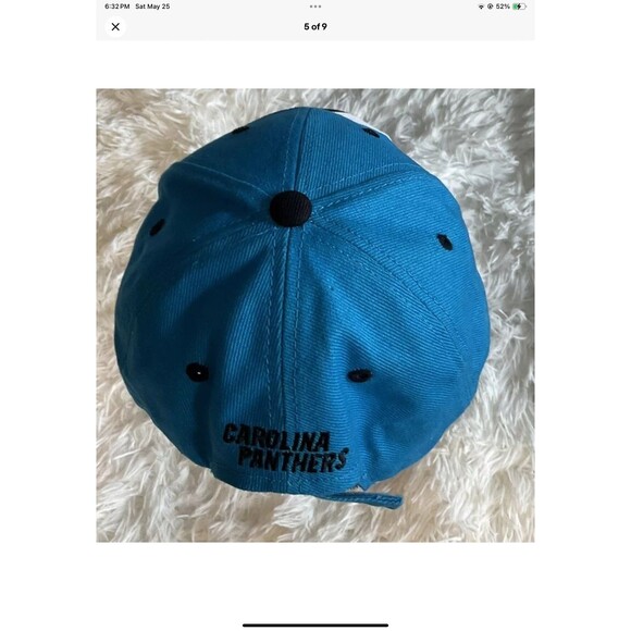 Carolina Panthers NFL Team Apparel Ball Cap with Logo One Size Fits Most NEW - Picture 5 of 9